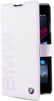 Чехол для Sony Xperia Z1 BMW Book White Чехол для Sony Xperia Z1 BMW Book White